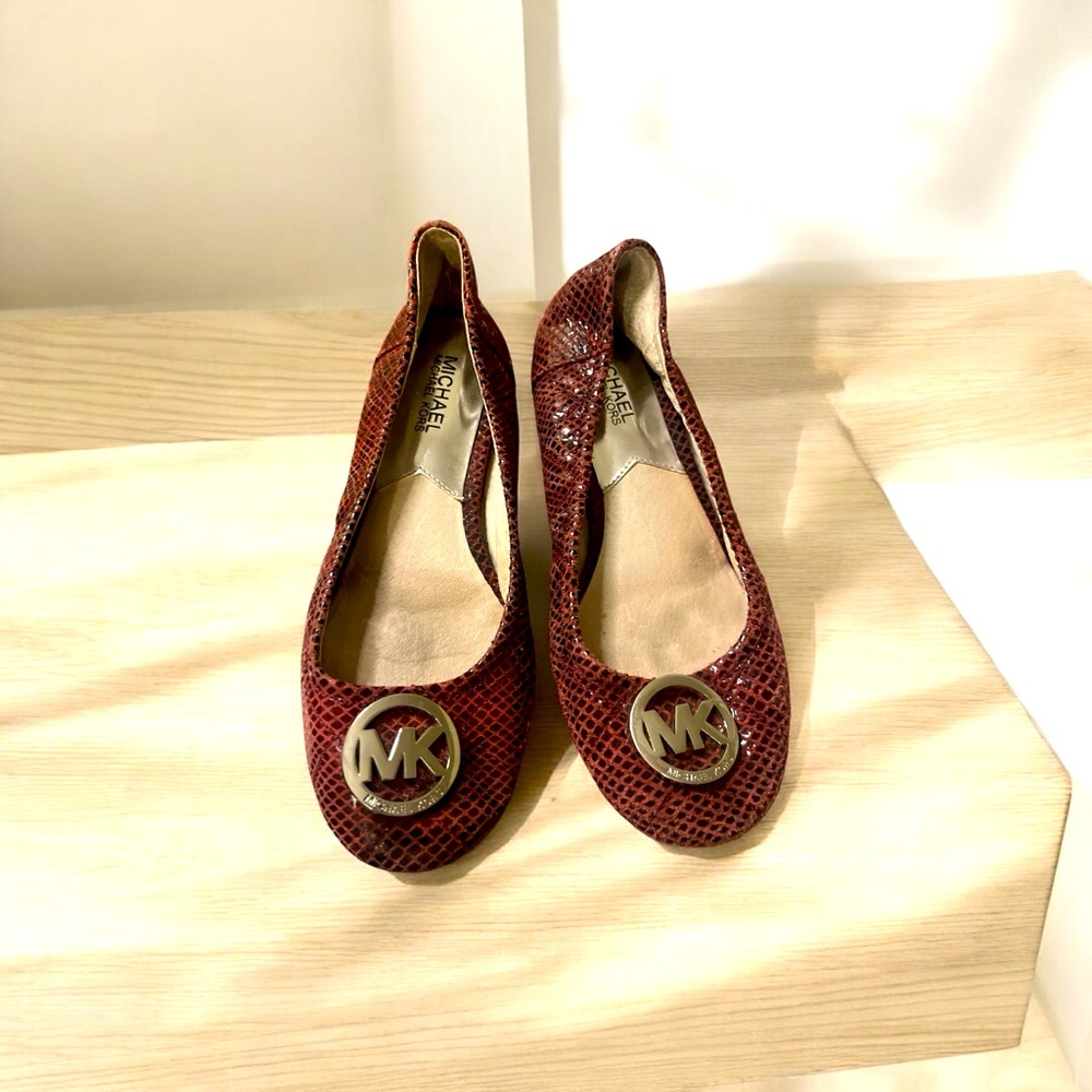 Michael Kors Maroon Flats 7M
